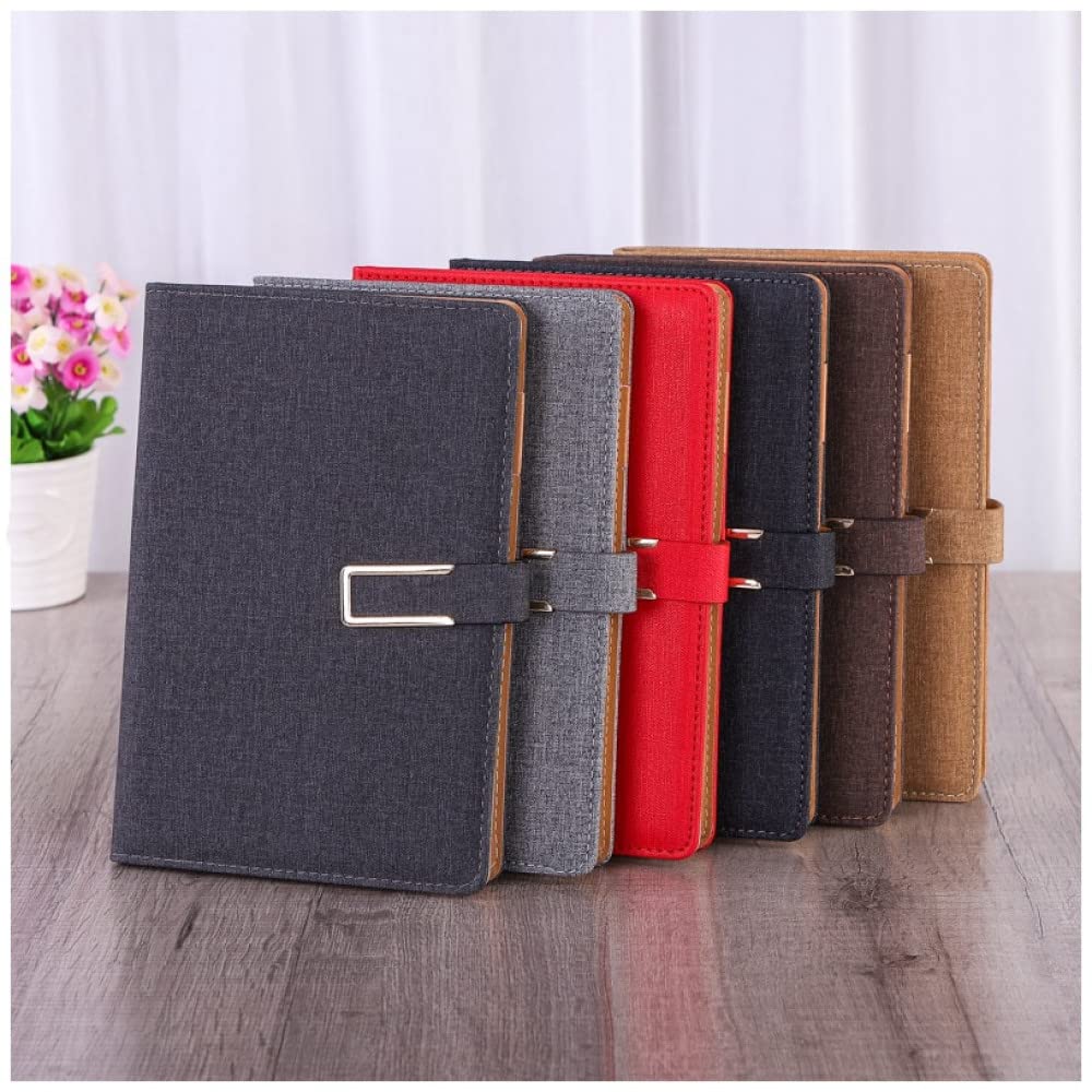 Notebook in Pelle per Ufficio Creativo A5 Planner Giornaliero Agenda Copertina rigida in PU Notebook Diario aziendale Blocco note Note Book Cancelleria,YL,4PCS