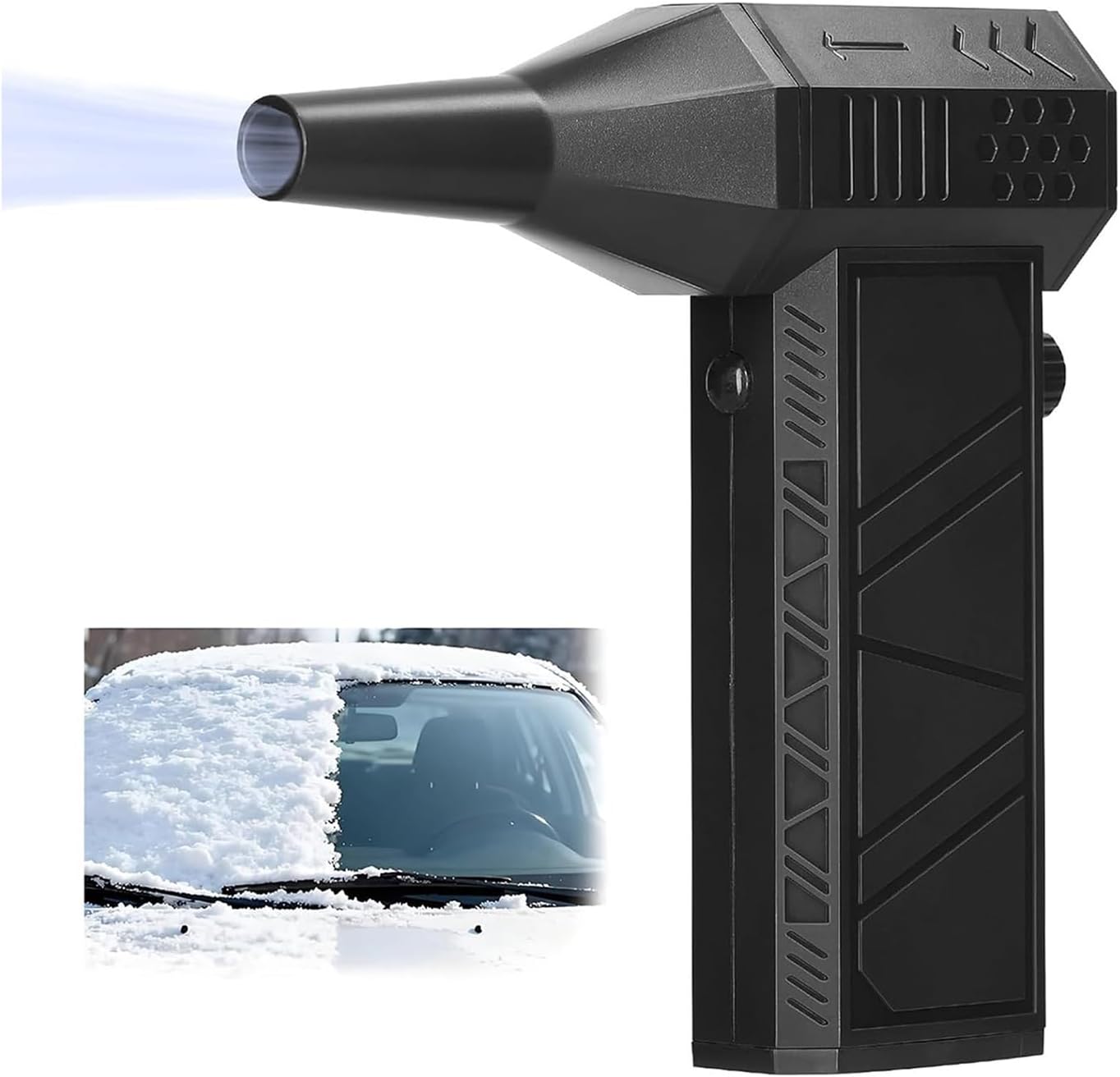 Cordless Boosted Blower Featuring 130000 RPM High Speed Airflows for Effective Removal in Various Indoor Outdoor Lightweight Blower