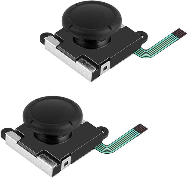 2 Pack 3D Analog Joystick Thumbsticks for Nintendo Switch NS Joy-Con Controller Joypad Replacement Left Right Analog Controller Joystick