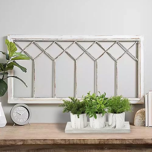 Miniatura 8 de plants Paquete de 3 mini romero artificial artificial de eucalipto pequeño con bandeja de madera, verde polvoriento, para decoración del hogar de la