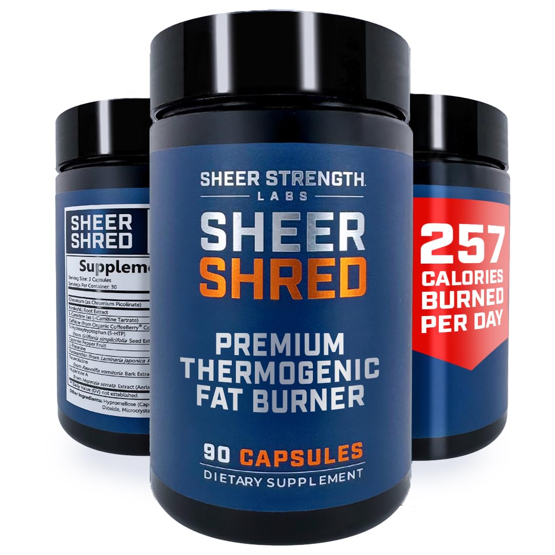 Thermogenic Capsaicin & L-Carnitine Premium Supplement for Men, Jitter-Free Blend of Capsaicin, Rauwolscine, Forskohlii, L-Carnitine & L-Theanine Supplement - 30SV