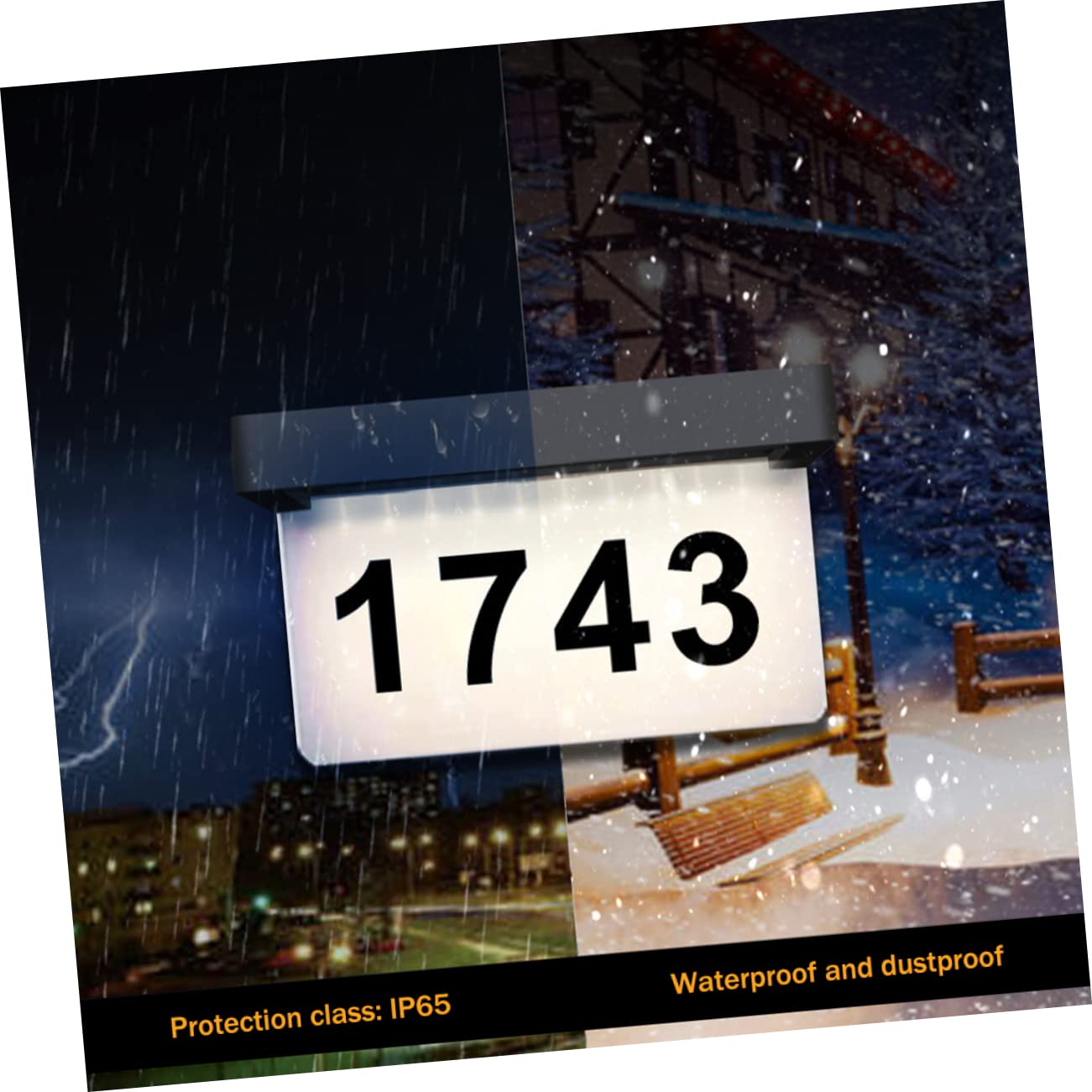 HOMSFOU Solar Wandleuchte für Außen mit LED Hellem Licht und Wasserdichtem Kunststoffgehäuse 30 W Ip65 Solar Adressschild für Garten und Hofbeleuchtung