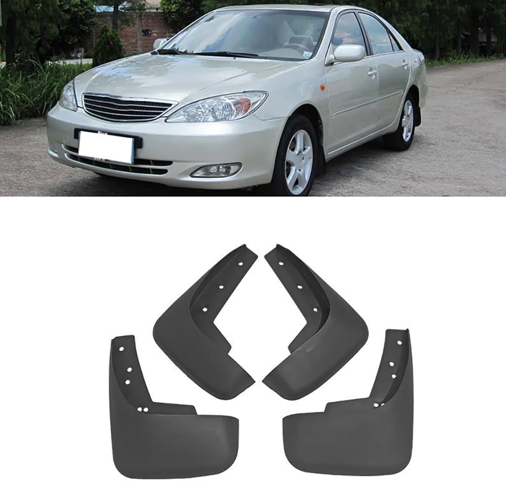 RESKIU 4PCS Mud Flaps for Camry 2.4 2002-2006, Splashproof No Drill Easy Install Front Rear Wheel Protection Fender Mudflaps All-Weather Splash Guards