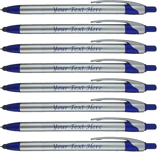 Miniatura 1 de Paquete de 300 bolígrafos personalizados con logotipo o texto, para marketing, fiestas y eventos, lápiz capacitivo 2-1 + bolígrafo compatible con