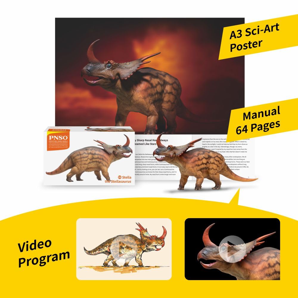AMITD Modèles de dinosaures préhistoriques : 88 Stella The Stellasaurus