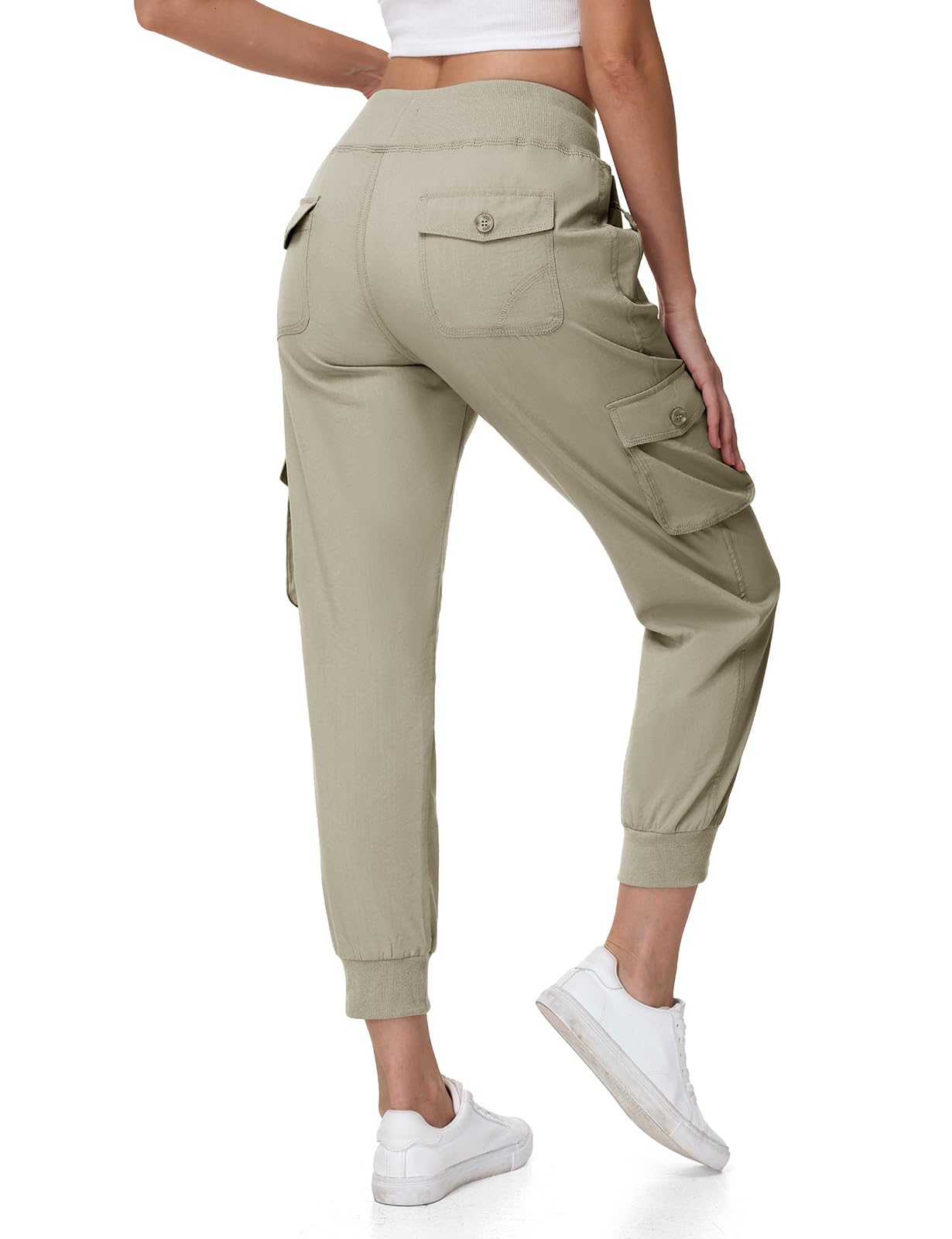 YSENTO Damen Wanderhose Trekkinghose Leichte Outdoorhose Schnelltrocken Cargohose Funktionshose Jogginghose Casual Hose