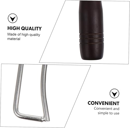 Miniatura 5 de GANAZONO Pinzas largas para barbacoa con mango de haya maciza, pinzas para parrilla de cocina al aire libre, 1 ud