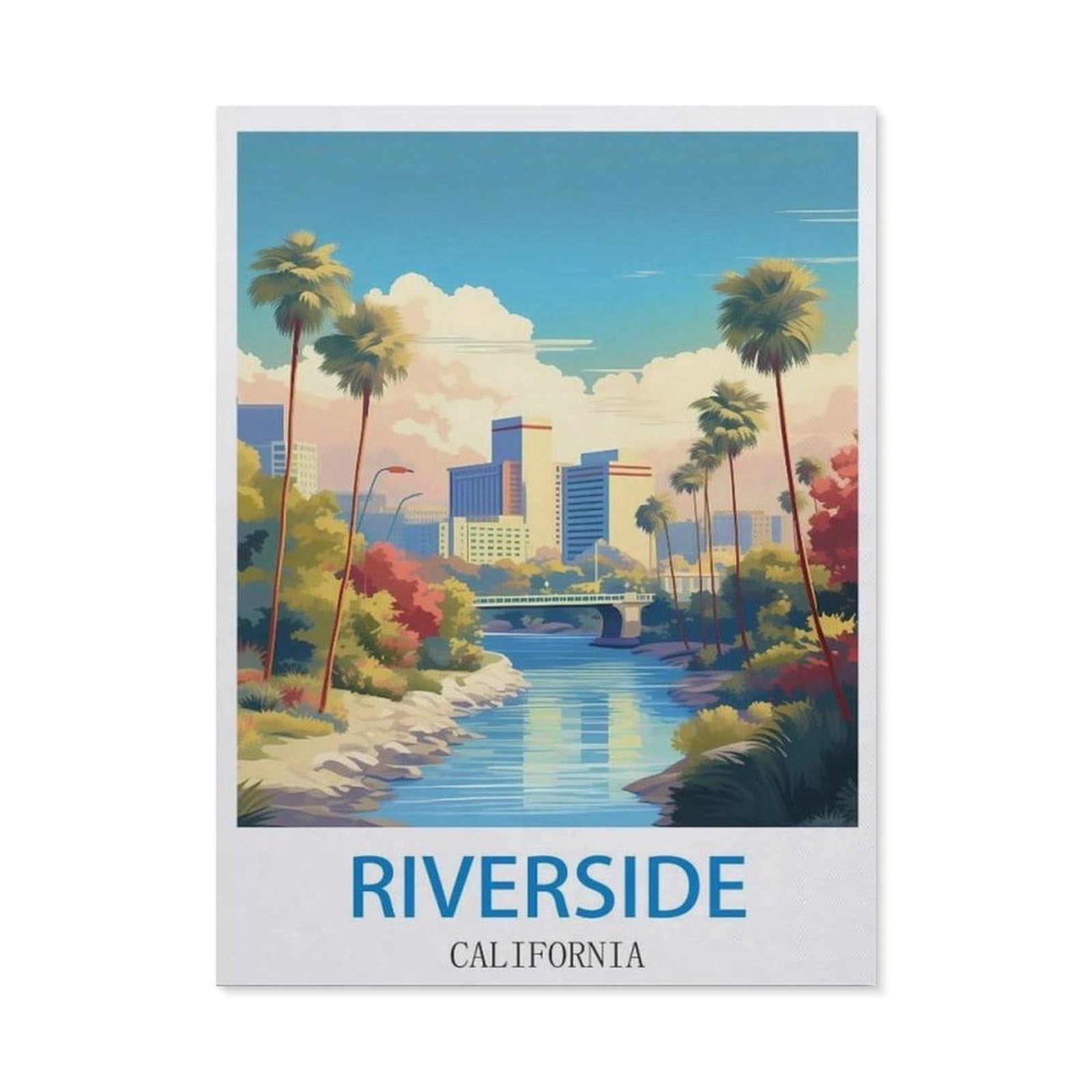 BEAYODKP 5D DIY Diamond Painting kit，Riverside California（50x60cm）