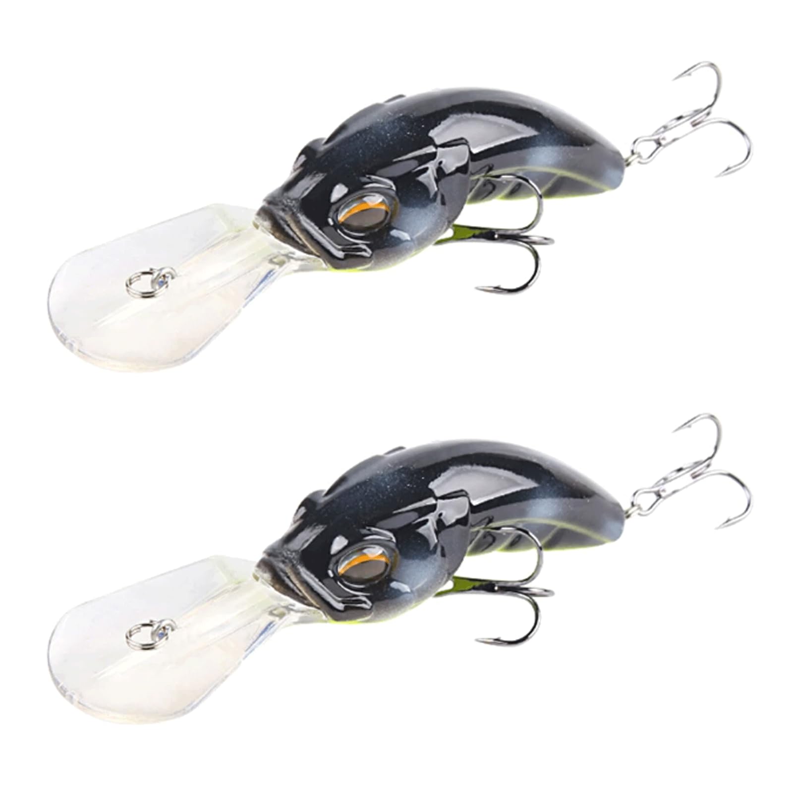 IvyLoutish Fishing Lure Bait 2PCS Minnow Fishing Bait Fishing Tackle 12.2cm Crankbait 14.5g Carp Striped Bass Floating Hard Wobbler Bait Fishing Tackle