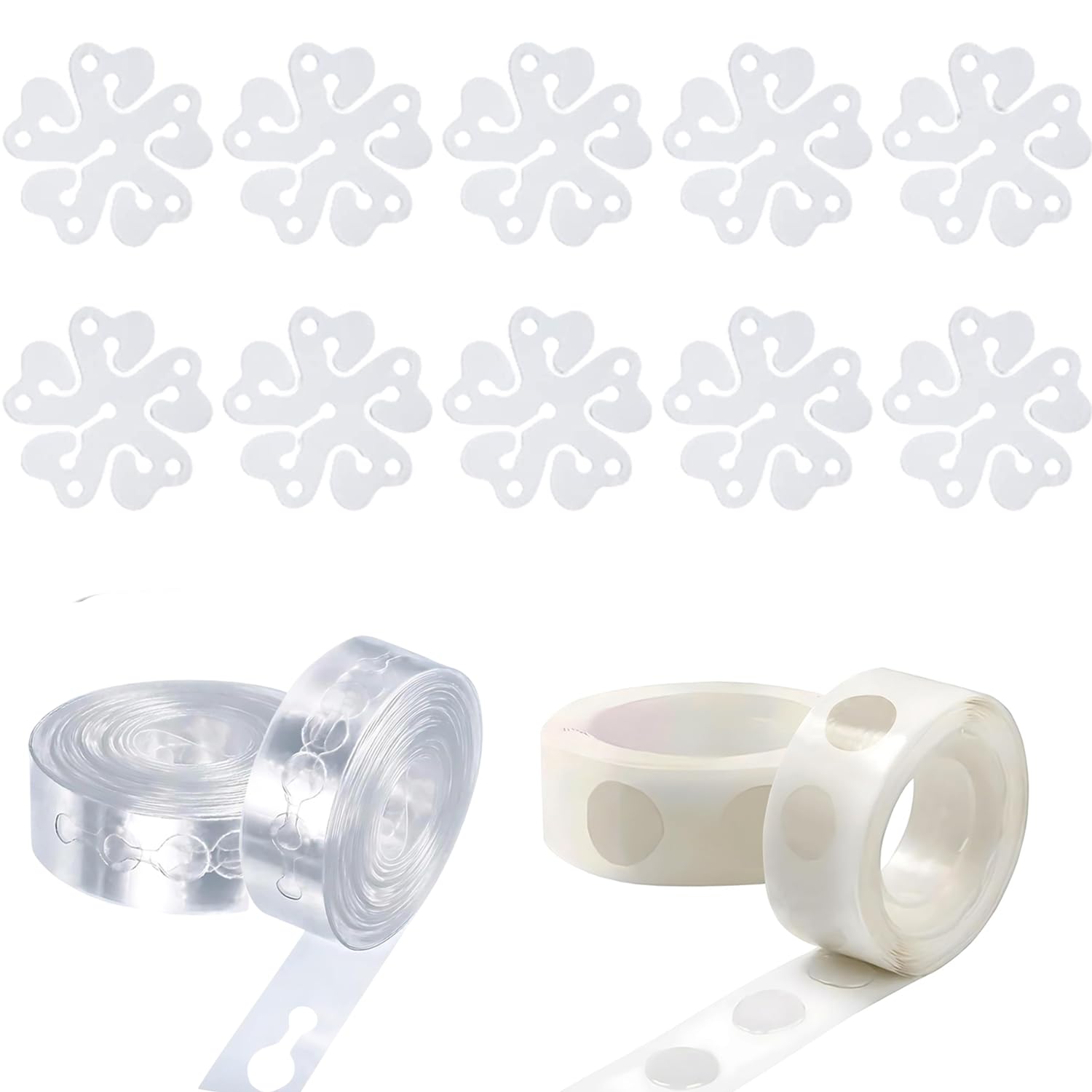 Party Propz Balloon Arch Kit - 14 Pcs Balloon Flower Clips For Decoration with Balloon Arch Tape and Glue Dot For balloons | Balloons Holder | Balloons Arch | Balloon Glue Dot Tape (Nylon)-image-26
