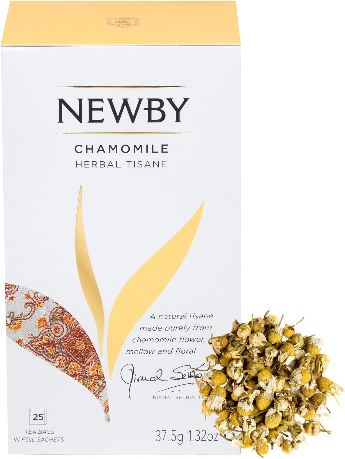 Newby Teas Classic Chamomile Teabags, 25-Count