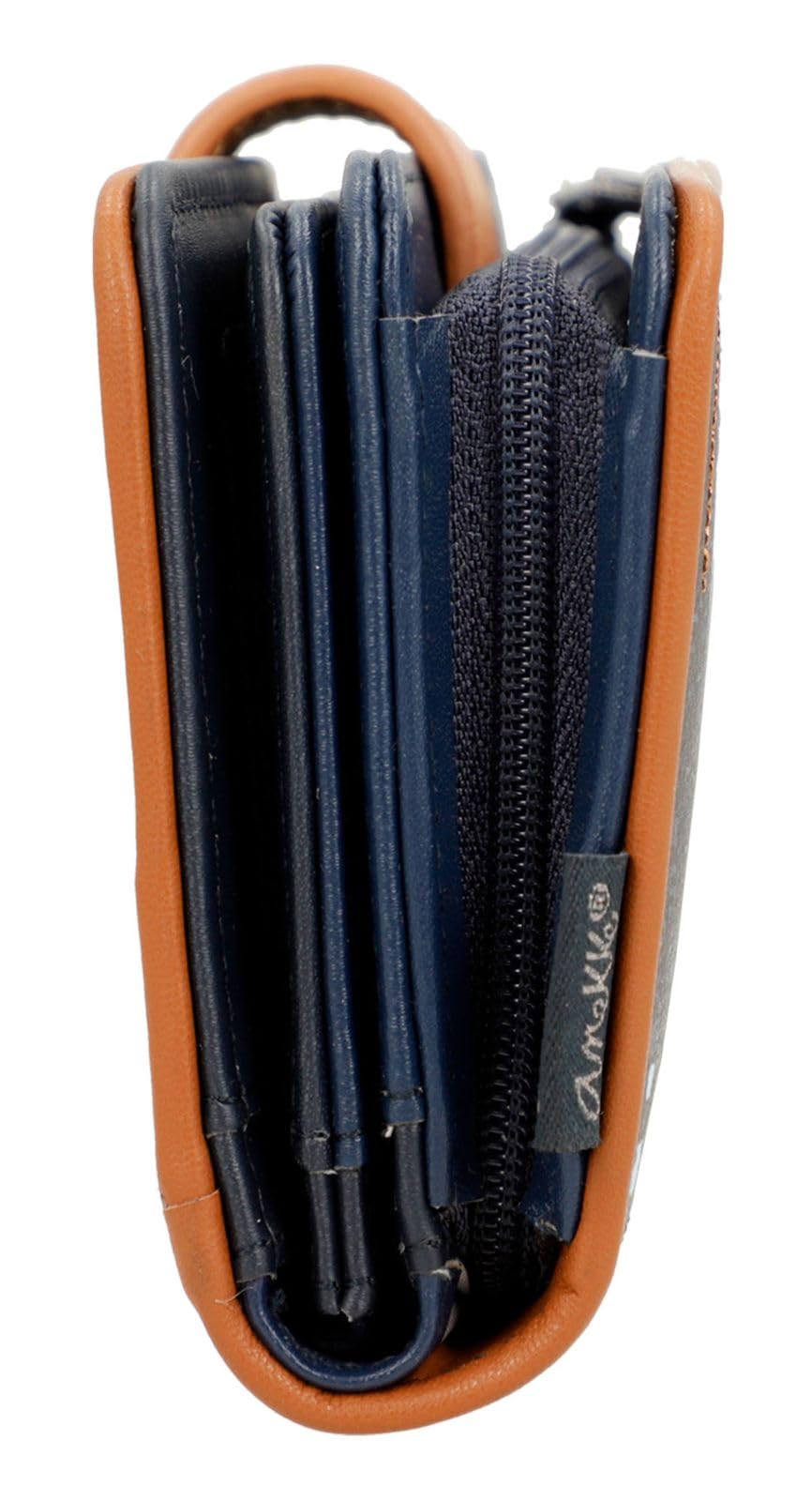 Anekke - Damesportemonnee met RFID-bescherming - portemonnee van kunstleer met ritssluiting van ia - accessoires en accessoires voor dames - 14 x 10 x 2 cm, Meerkleurig, One Size