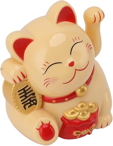 Miniatura 3 de Fydun Brazo oscilante eléctrico de 5.5 pulgadas, decoración de gato de la suerte, decoración de gato de plástico para cajero Mly11020-5, amplia gama