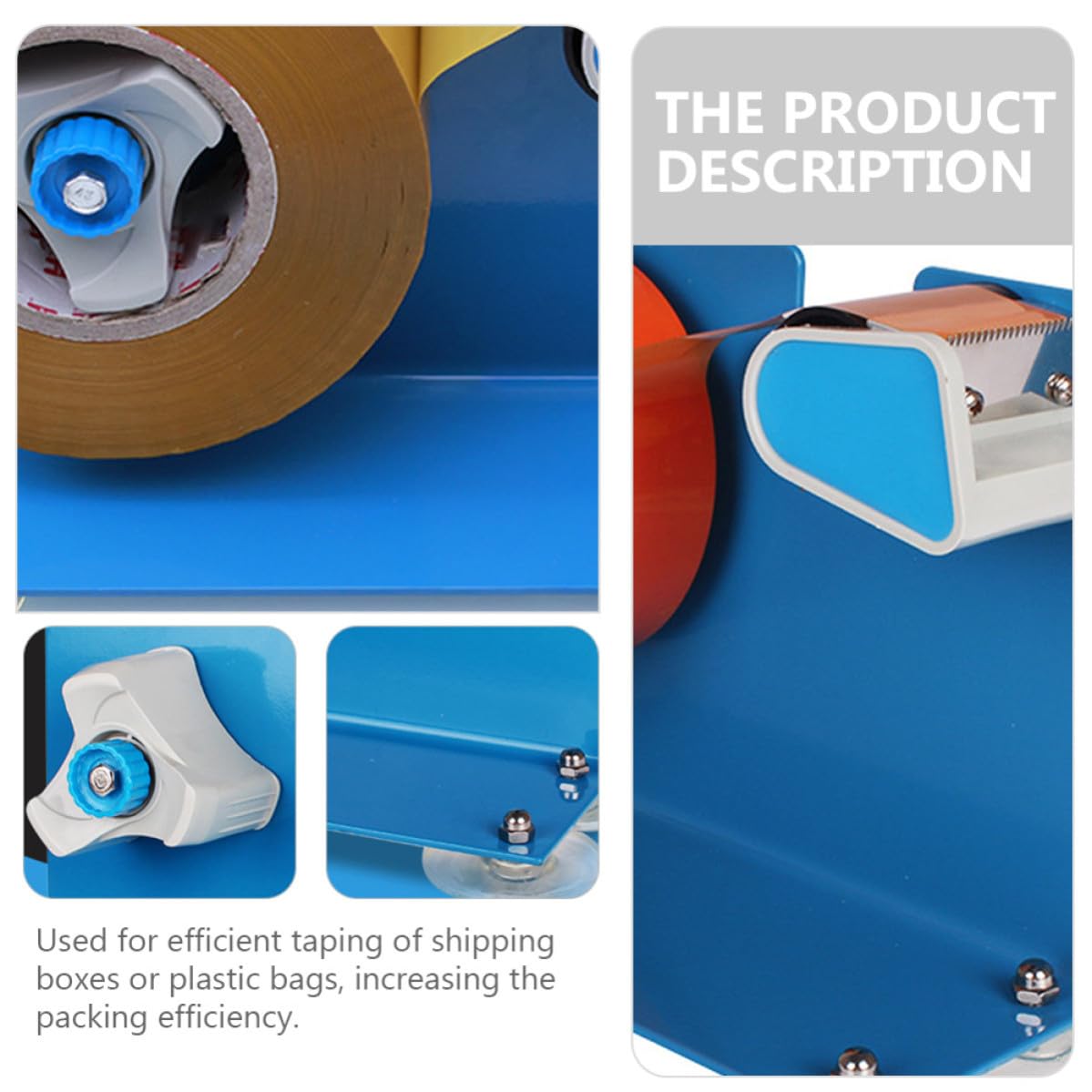 Dispenser Comodo e Nastro Adesivo da Tavolo per in Ferro e Plastico Design Creativo Aumento Dell'efficienza di Imballaggio per Casa e Scuola