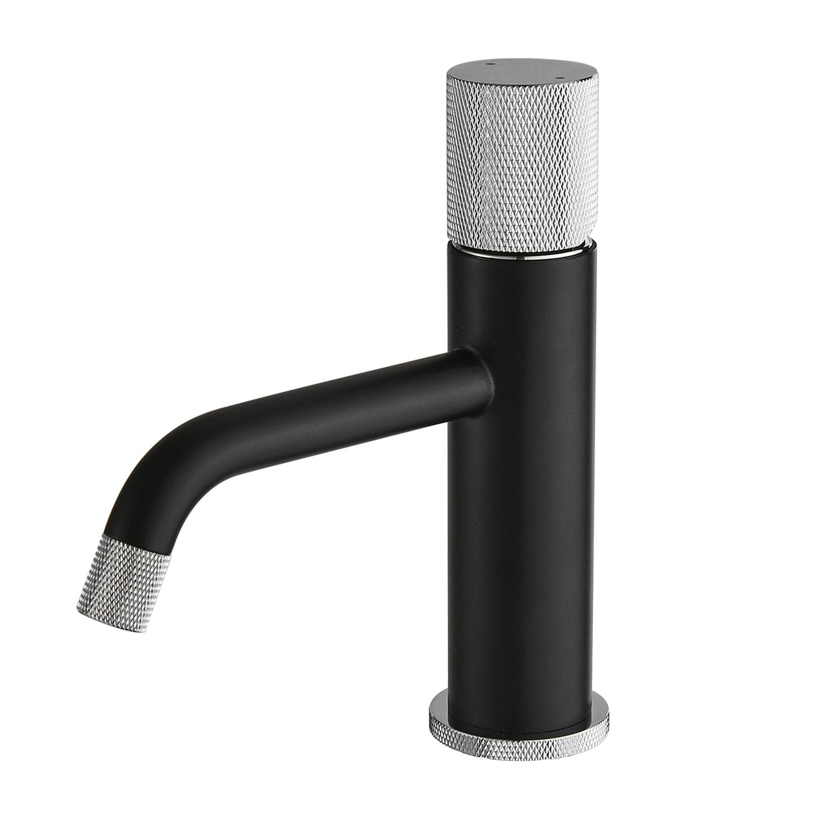 Robinet de lavabo de salle de bain mitigeur en laiton pour eau chaude froide monotrou