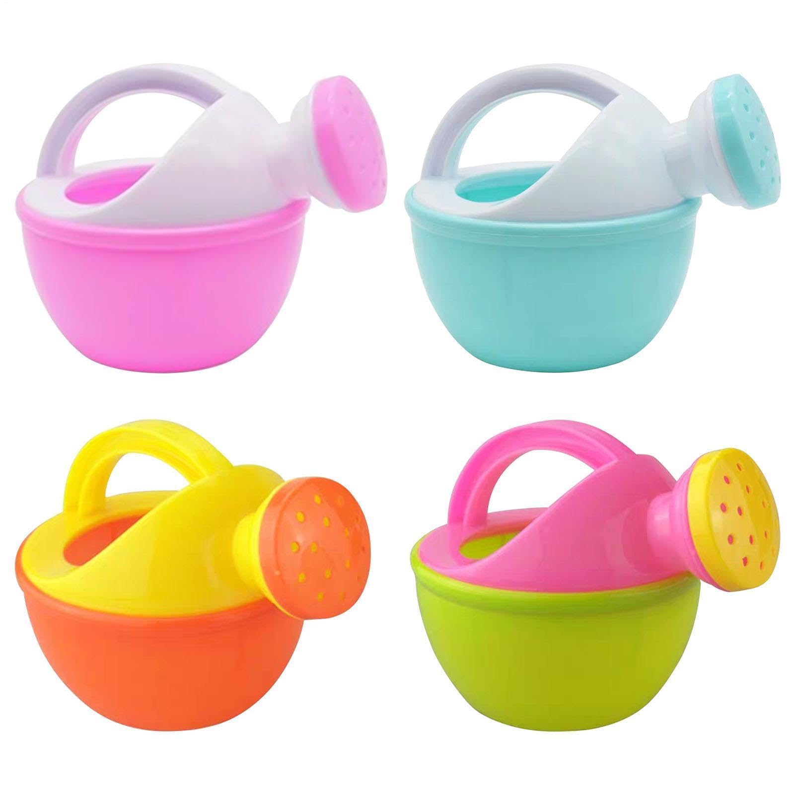 4Pcs Watering Can Toys, Kids Watering Can Bath Toys, Funny Portable Water Pots, Play House Toy, For Boys Girls (Random Color)