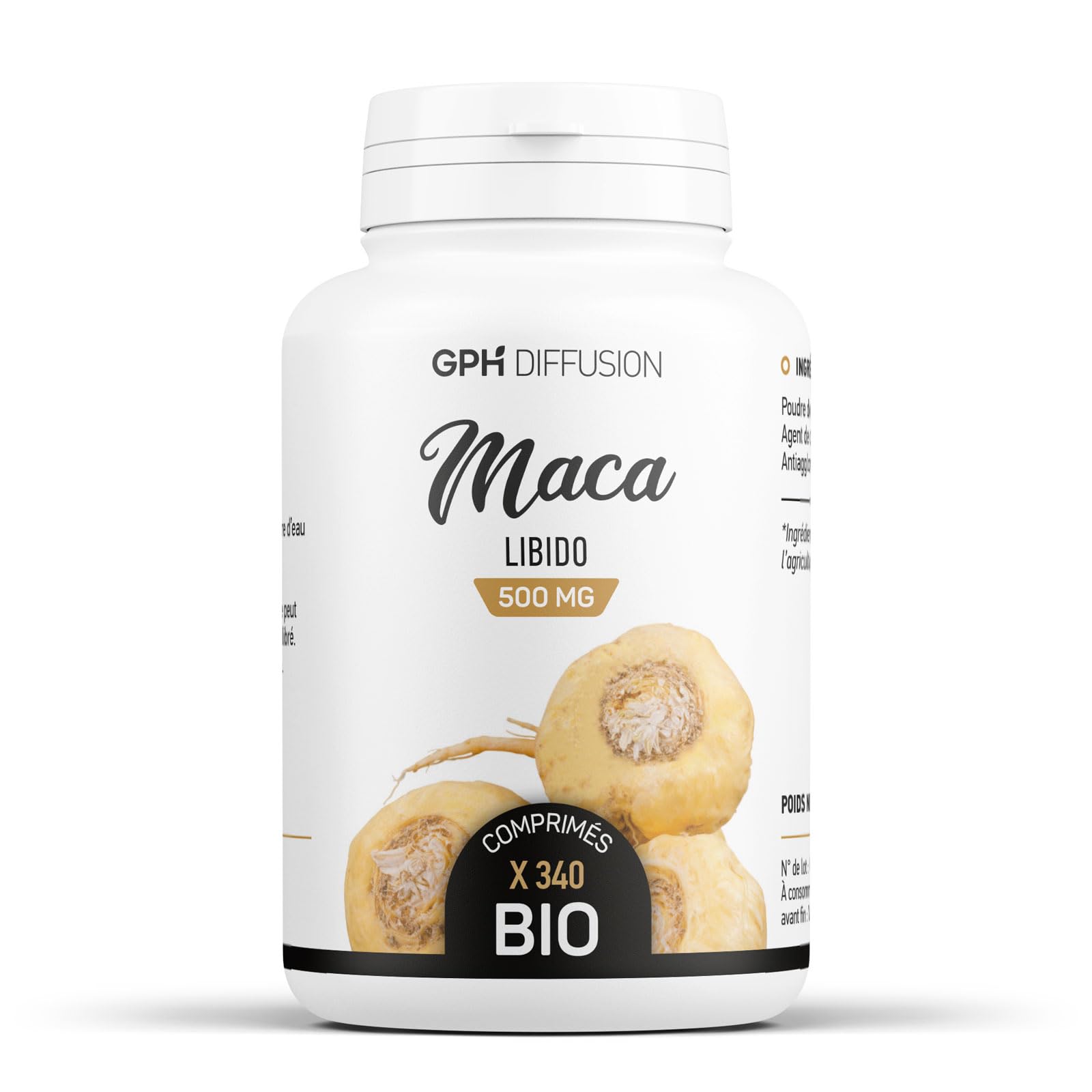 Maca Bio - 120 Gélules De 500mg - Energie Et Vitalité - TERRE ET SYMBIOSE