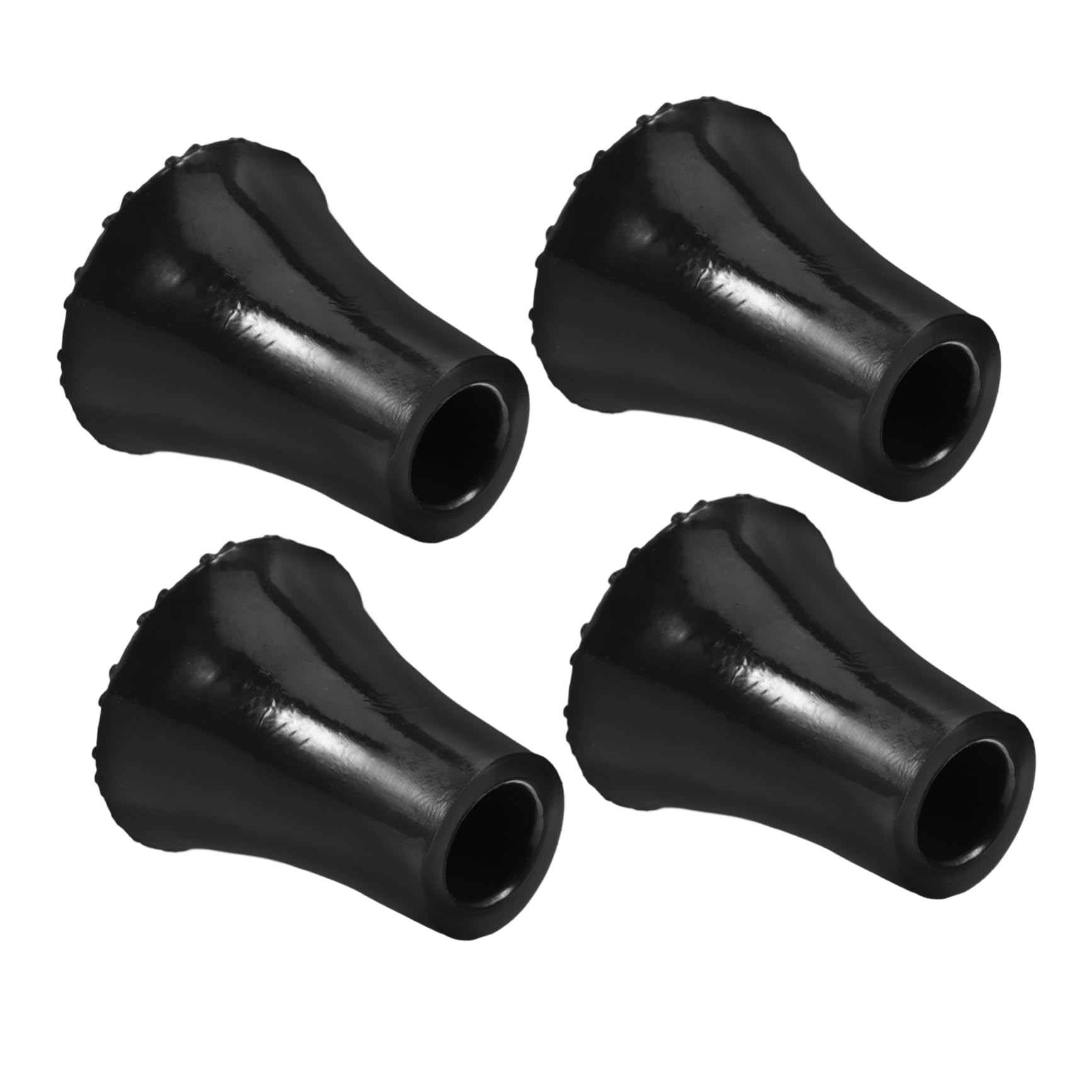 12pièces Embouts De Remplacement Antidérapants Pour Canne Et Crutch Accessoires Pour Randonnée Et Activités Extérieures Couleur Noire