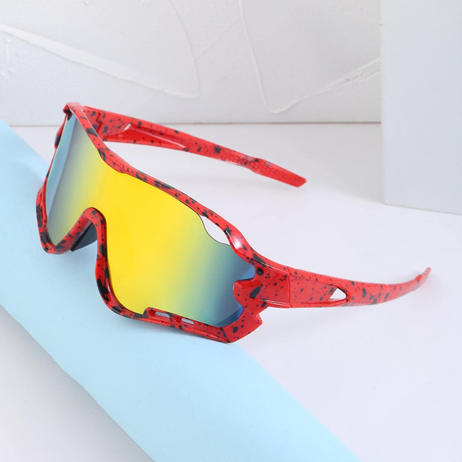 Occhiali da Sole polarizzati Occhiali da Sole monoblocco da Uomo Ciclismo Sport all'Aria Aperta Colorati Occhiali da Ciclismo da Donna Occhiali da Sole