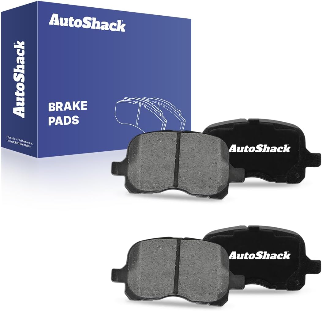 AutoShack Front Ceramic Brake Pad Set for Toyota & Chevrolet, Corolla 1998-2002 Prizm 1998-2002, FWD L4 1.8L