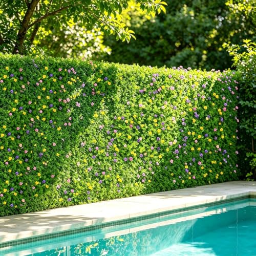 Faux Greenery Wall Roll 120"×40"(32.3sqft) Ivy Privacy Fence Screen Outdoor by Fairblo - Used condition - Image 2