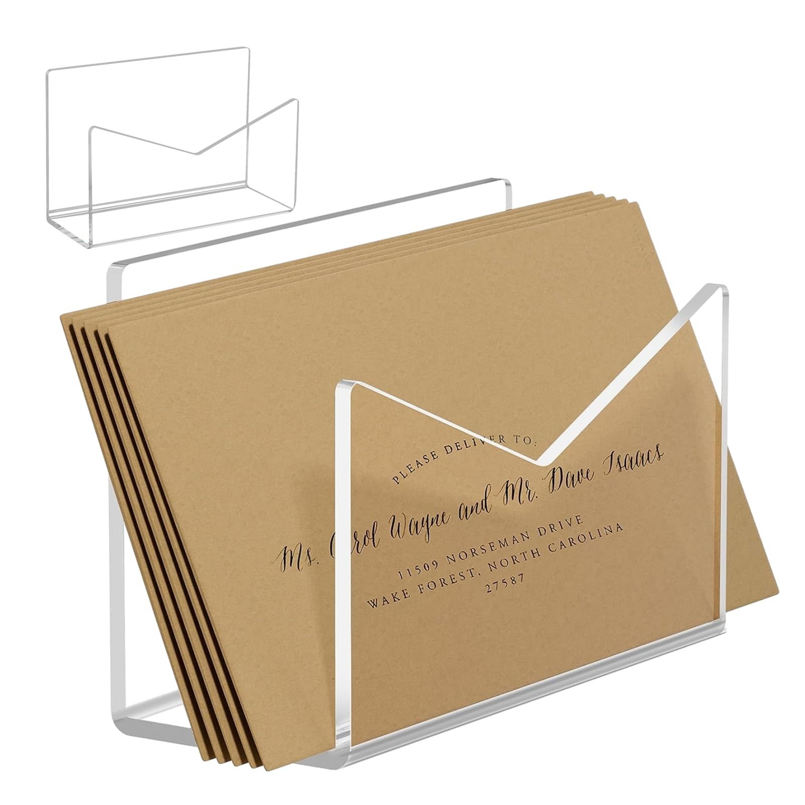Organizador De Correspondência - Porta-cartas Para Mesa 17x5x10cm