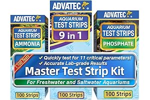 Master Test Strip Kit: All-Inclusive Water Quality Testing for Aquariums, Marine and Freshwater