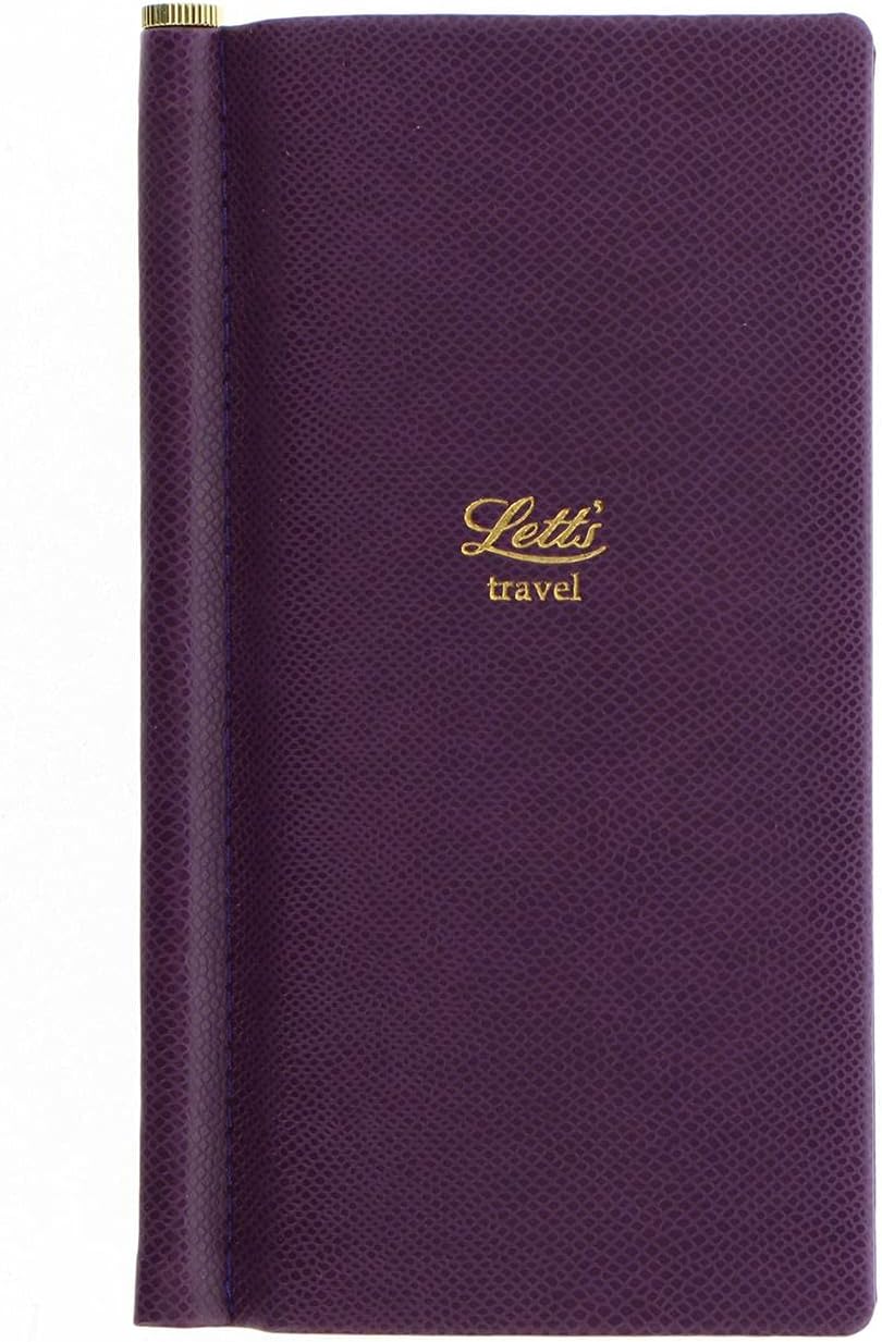 Letts Legacy Slim Pocket Travel Journal Purple