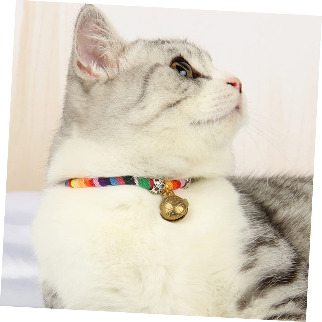 VANZACK 9stücke Teiliges Katzenhalsband Mit Verstellbarem Glockendesign Ethnischer Stil Für Katzen Und Kleine Hunde Mit Angenehmer Haptik Und Hoher Strapazierfähigkeit