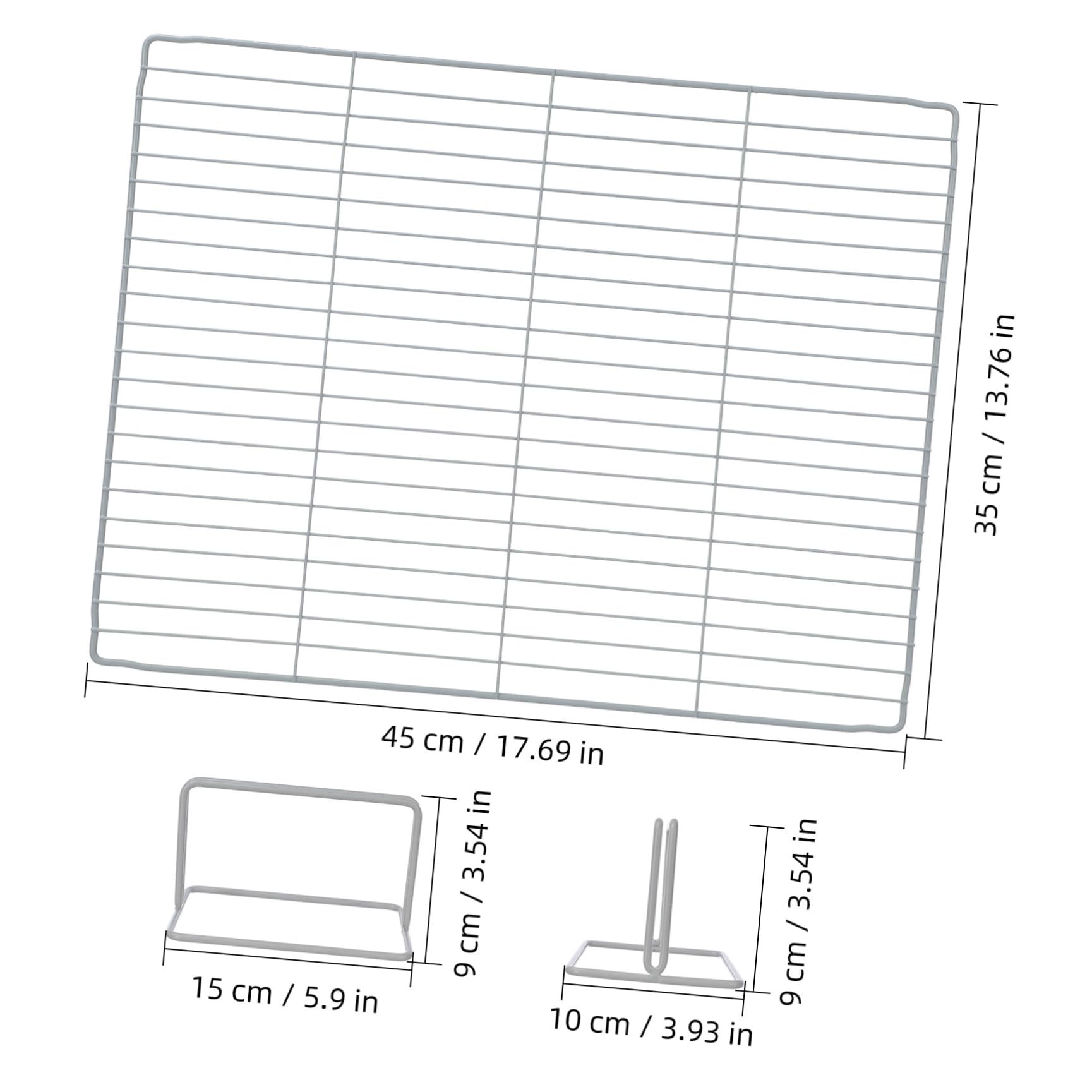 PACKOVE Gefrierschrank Trenngitter aus Eisendraht 35x46cm für Kühlschrank und Gefriertruhe als Regaltrenner zur Effizienten Lebensmittellagerung und Platzersparnis