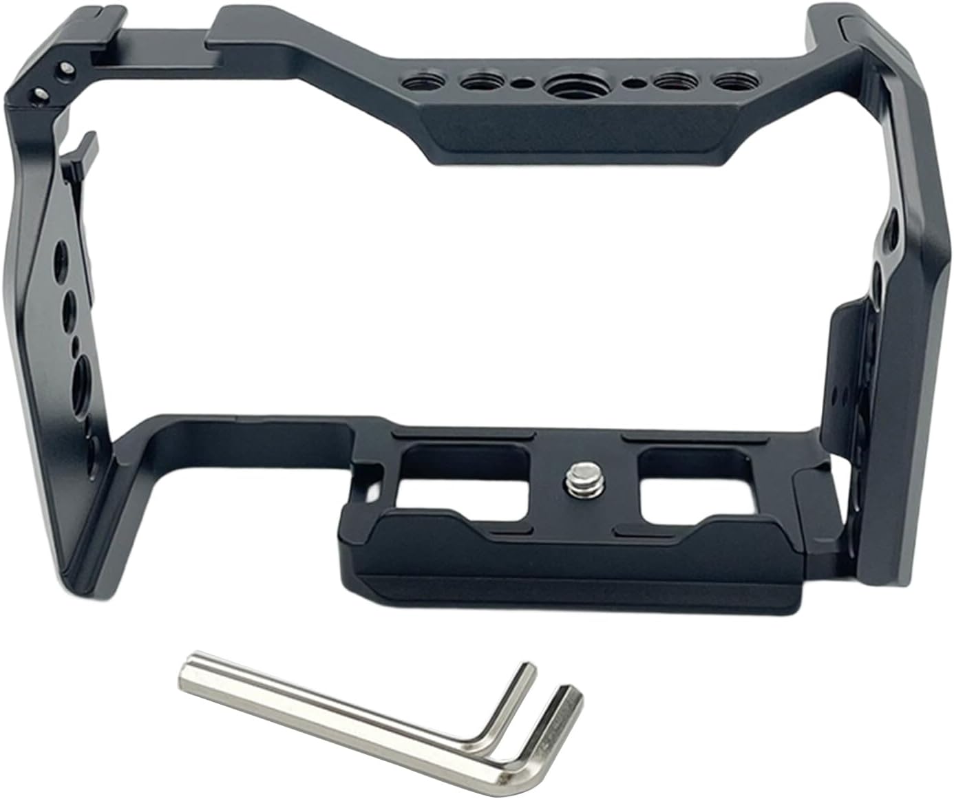 ZV-E10 II精密化メカニズムとセキュアケーブルクランプケーブルクランプ用の複数のインターフェイスアルミニウムカメラケージ