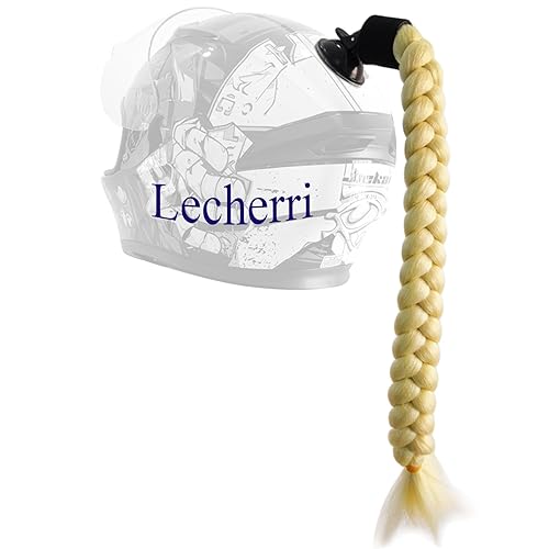 Miniatura 2 de Extensión de cola de caballo de trenzas largas con ventosa para casco, 1 unidad, accesorios para casco, trenzas para decoración del cabello, coletas