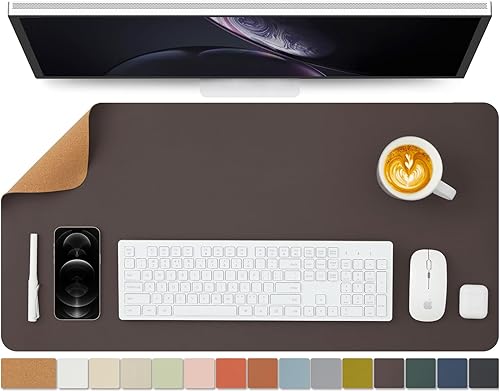 Miniatura 36 de Tapete grande de corcho para escritorio, 47.2 x 17 pulgadas, para oficina y hogar, ideal para alfombrilla de mouse grande y alfombrilla de Verde