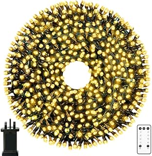 520 LED Fairy Lights Plug in,52+5M/187ft Christmas String Lights Mains Powered Waterproof Indoor Outdoor with 8 Lighting Modes Long String Lights for Christmas Birthday Wedding Garden Tree Decoration