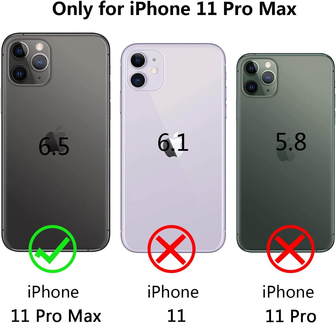 iPhone 11 Pro Max Case, iPhone 11 Pro Max Wallet Case, Fingic PU Leather Wallet Case 2 ID & Credit Cards Slots Holder Side Pocket Kickstand Feature Flip Case Cover for iPhone 11 Pro Max 2019- Wine Red