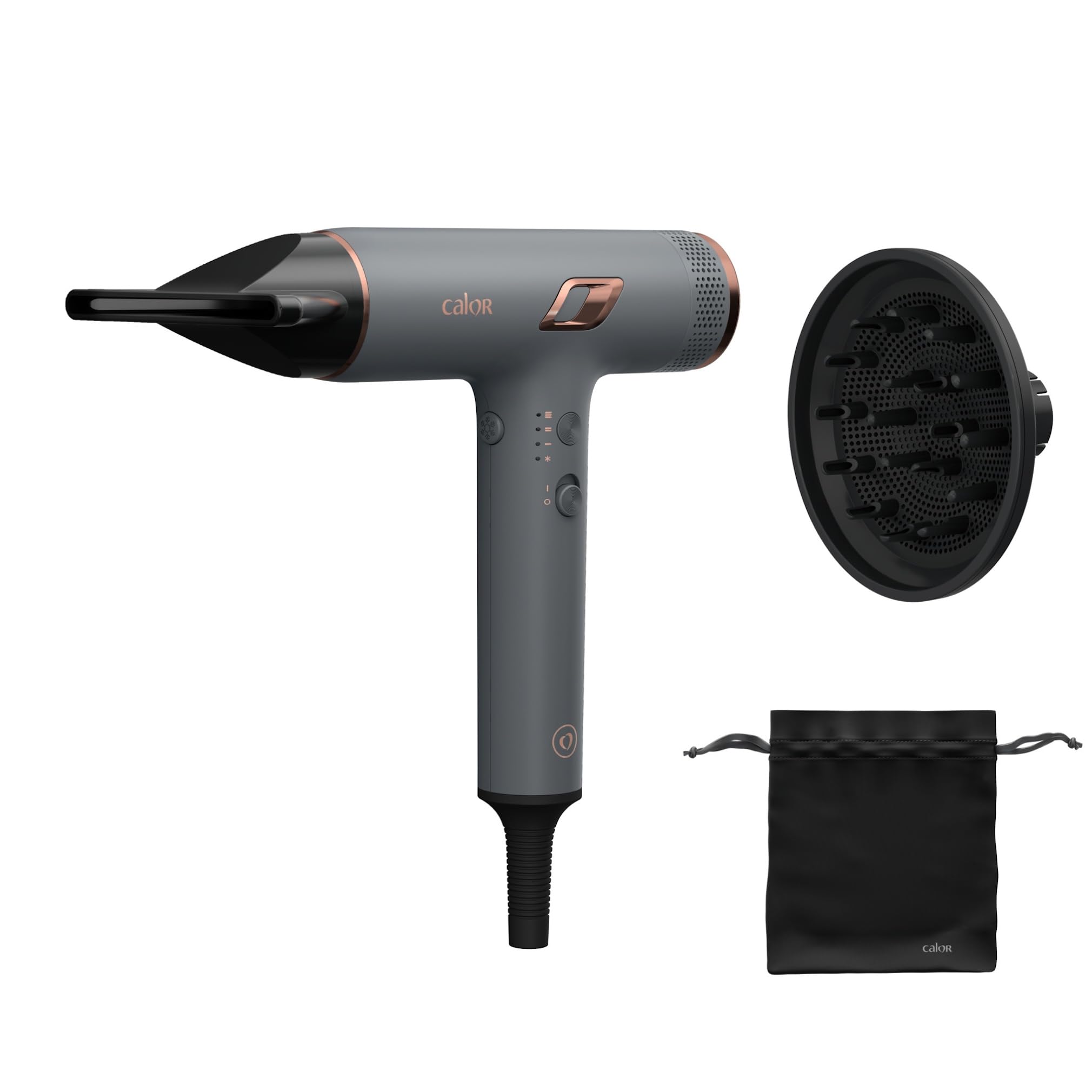 Calor Nano, Sèche-cheveux ultra-léger et compact, Résultat professionnel, Flux d'air puissant, HY8120C0