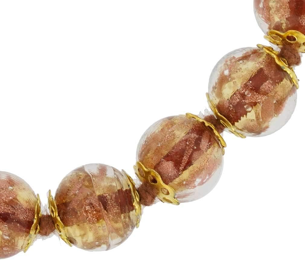 Glass Of Venice Sommerso Bracelet - Transparent Golden Brown