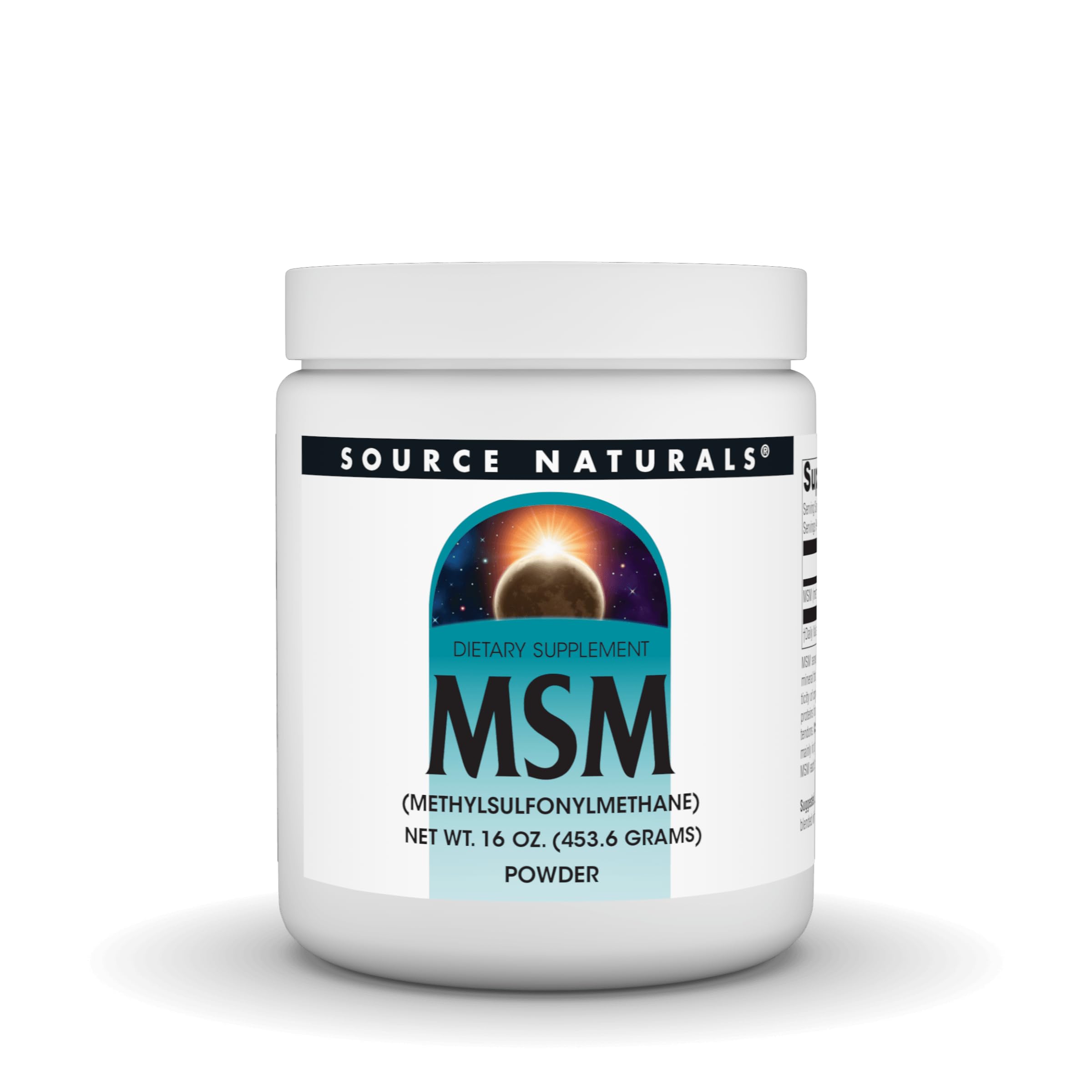Source Naturals MSM, (Methylsulfonylmethane) - 16 Ounce Powder 1 1 Pound (Pack of 1)