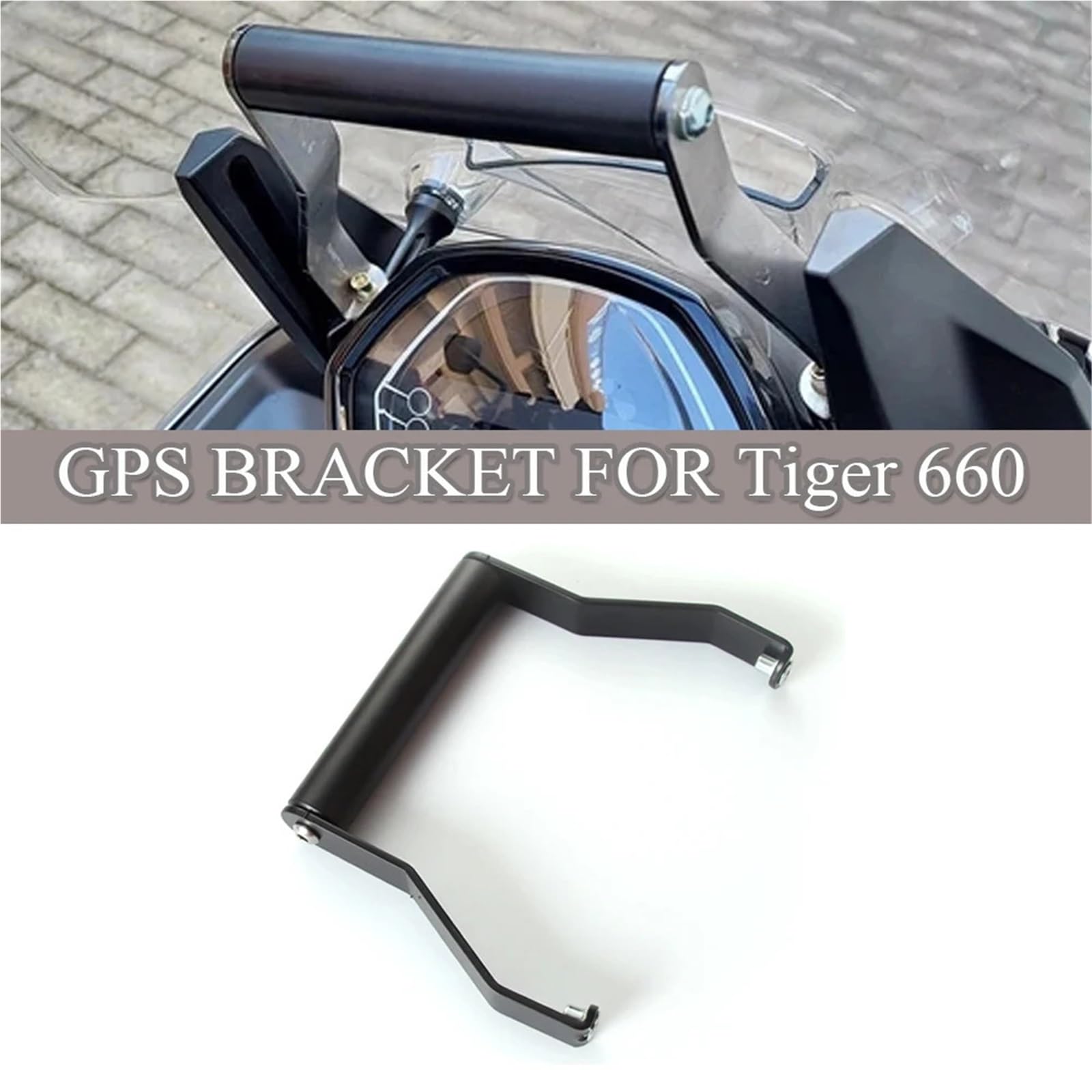 Uchwyt na telefon Uchwyty Do Płyty GPS Do, Akcesoria Pasujące Do Nawigacji GPS Do Tiger660, Smartfon, Uchwyt Adaptacyjny 2022-2023 Motocyklowy uchwyt nawigacyjny GPS(Bracket-22MM)
