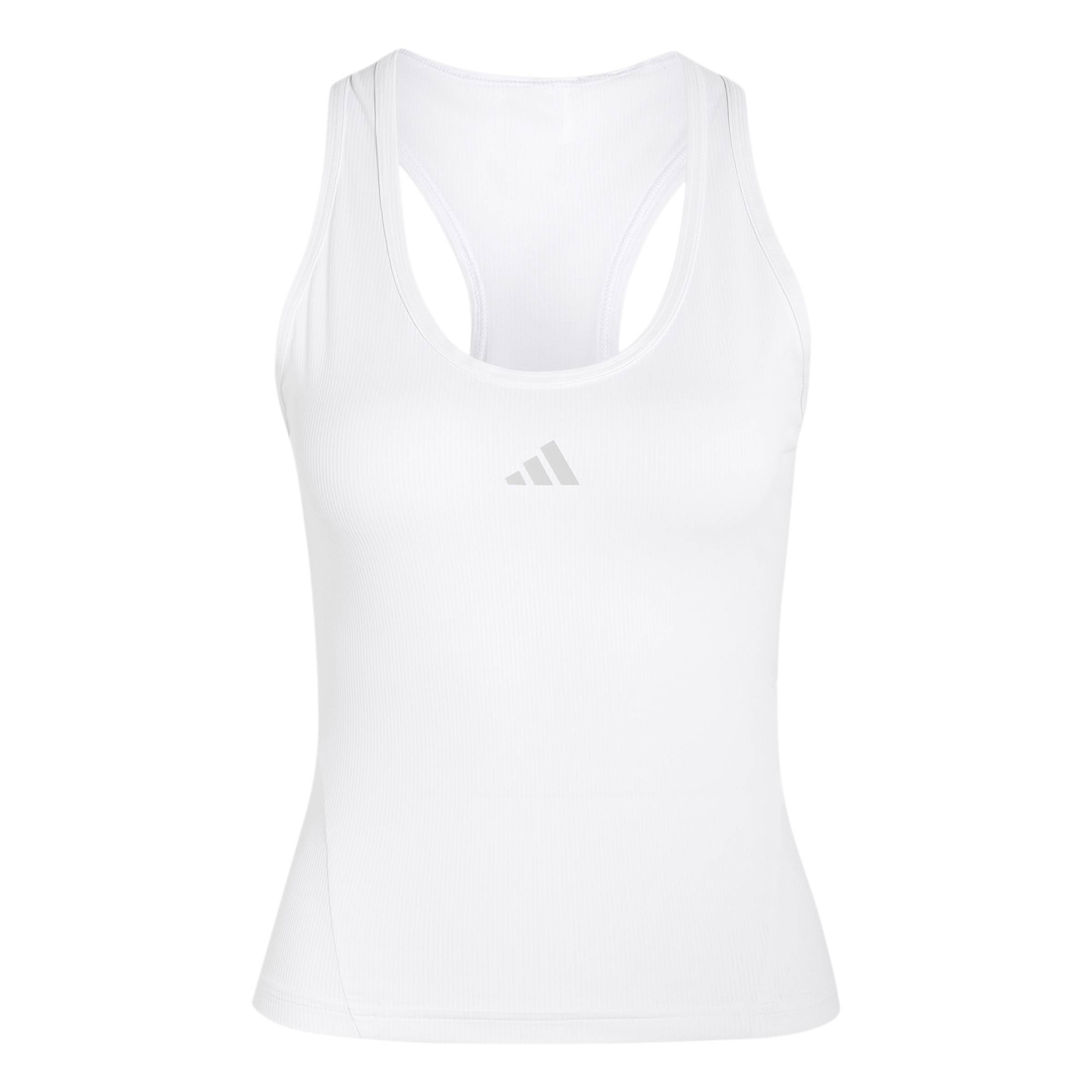 adidas Women's Club Tennis Climacool Midi Tank Shirt, White, XL