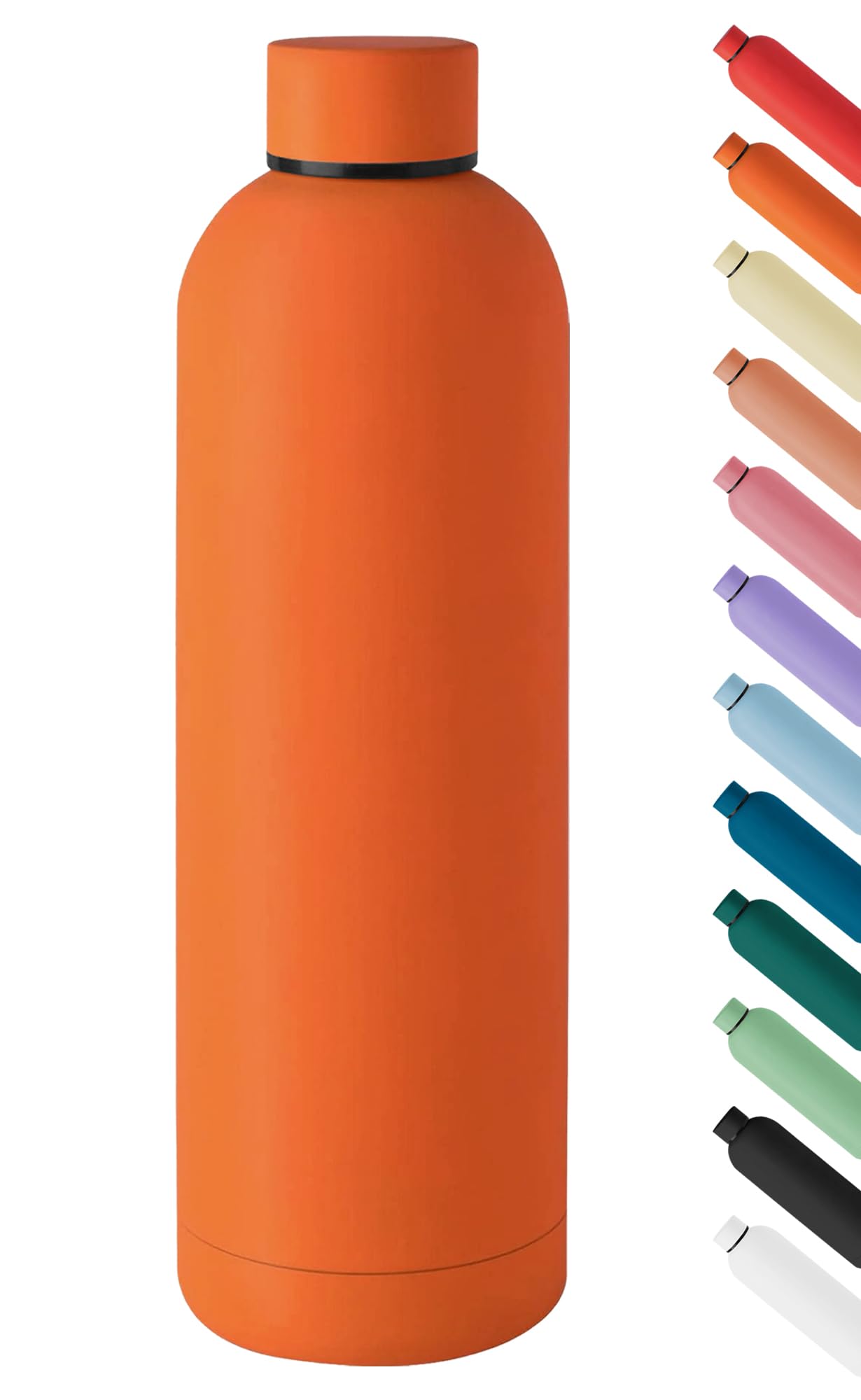 Borraccia Termica Grande 1 Litro Bottiglia Acciaio Inox Inossidabile Doppio Strato 1000 Ml Tappo Antigoccia Doppia Camera Bevande Calde Fredde Termos Sistema Sottovuoto Rivestimento Soft Touch - Lilla