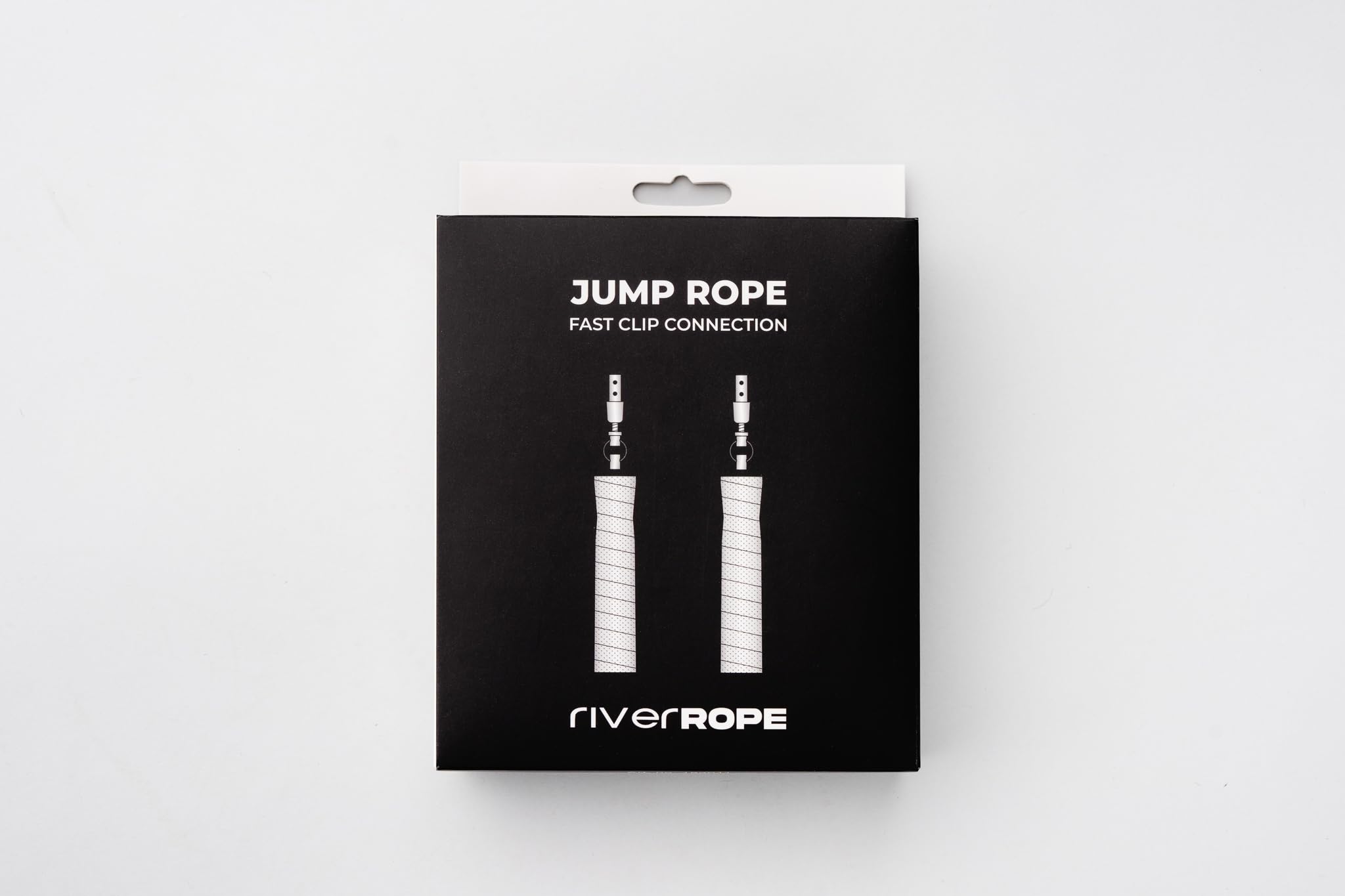 Corda per saltare di alta qualità: connessioni rapide con clip, cavo in acciaio rivestito in PVC regolabile, comode maniglie ergonomiche in schiuma bianca, per fitness, boxe, cardio, cross