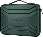 MOSISO 13-14 inch Laptop Hard Case, 13.3 inch Waterproof Shockproof Computer Bag Compatible with MacBook HP Dell, Symmetrical Trapezoid EVA Carrying Laptop Sleeve Hard Shell with Handle, Black