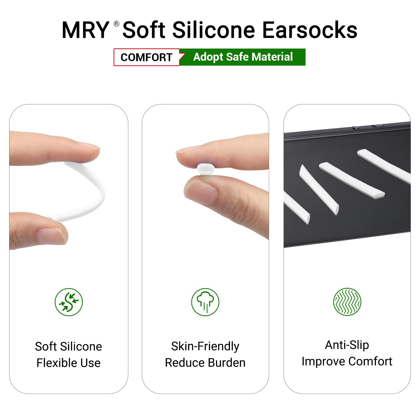 Mryok Ersatzohrsocken für Oakley Jawbone Sonnenbrillen - Optionen