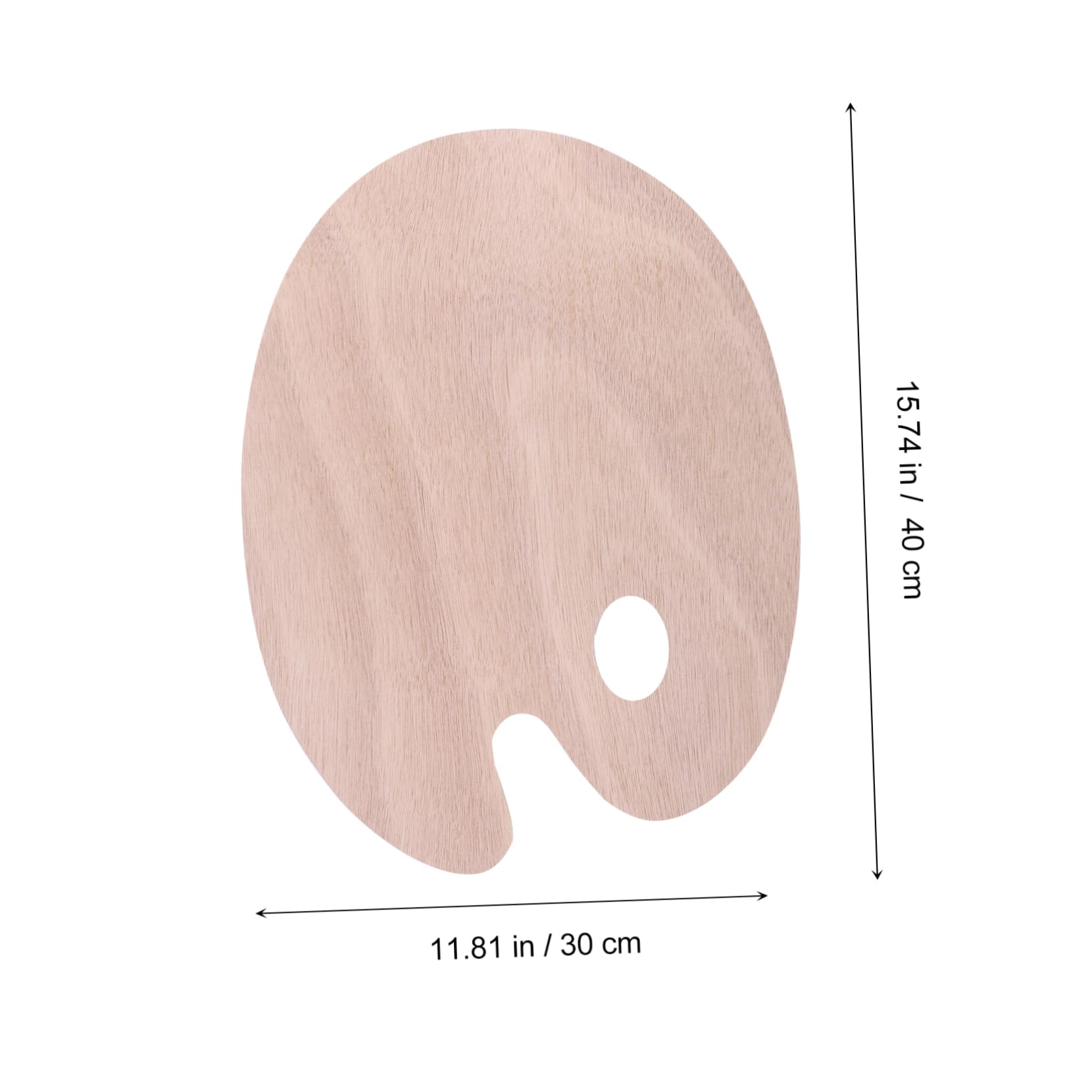 Operitacx 2pezzi Tavolozze Legno per Pittura Ad e Palette per Mescolare Colori per Studenti Design Ergonomico e Sicuro per Artisti e Fai Te