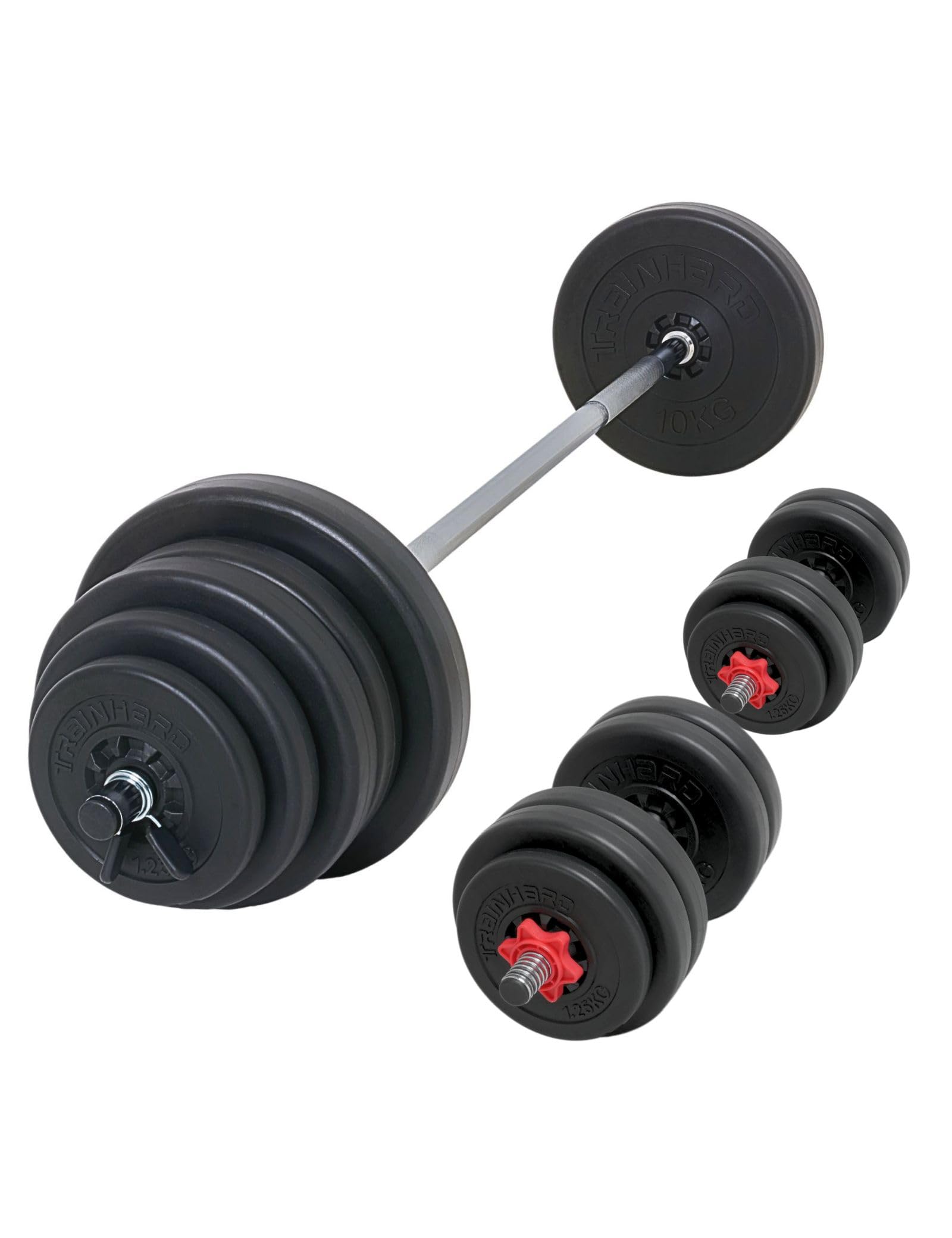 Train Hard Juego de mancuernas de 50 kg hasta 90 kg