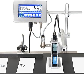 FURLOU 12.7/25.4mm Online Coding Machine, Commercial Portable Small Printer Inkjet Coder, Automatic Coding Machine Online Assembly Line Production Date Batch Number Printer Barcode Pattern 12.7mm