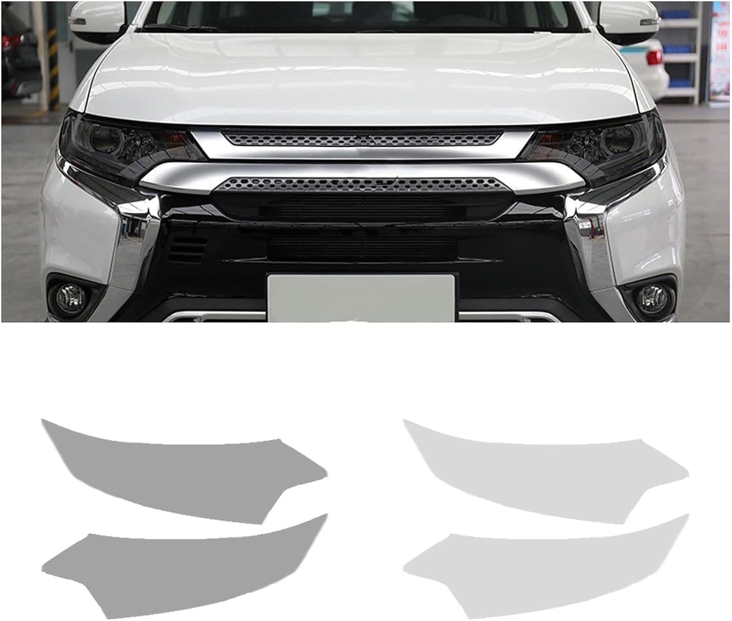 SamLng Car Front Light Film for Outlander 2015-2021 Car Headlight Protective Film Car Front Headlamp Protection Film car Lights Film Headlight Anti-Scratch Non-Yellowing Protective Film