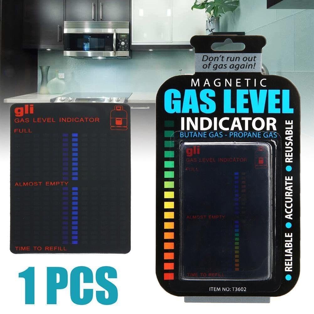 1 indicateur de niveau de gaz pratique propane, butane, GPL, carburant, réservoir de gaz, indicateur de niveau de remplissage, accessoire de mesure magnétique