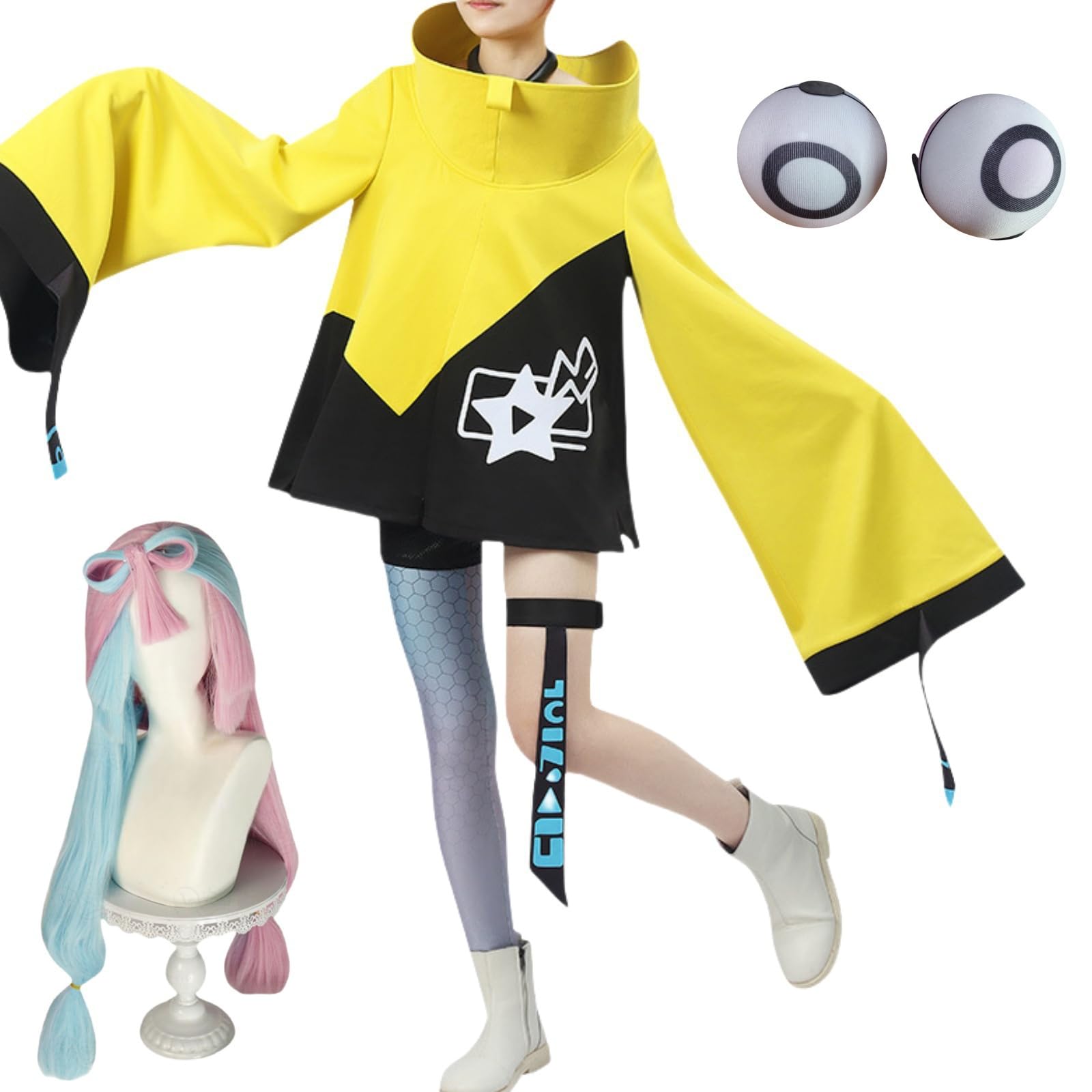 ナンジャモ コスプレ 衣装 ウィッグ ハロウィン 文化祭 ポケモン 戦闘服 仮装 Amazon.co.jp: ナンジャモ コスプレ衣装 ウィッグ付き 髪飾り